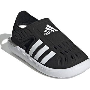 Pre-loved adidas Kids' Black and White Slip-On Sandal